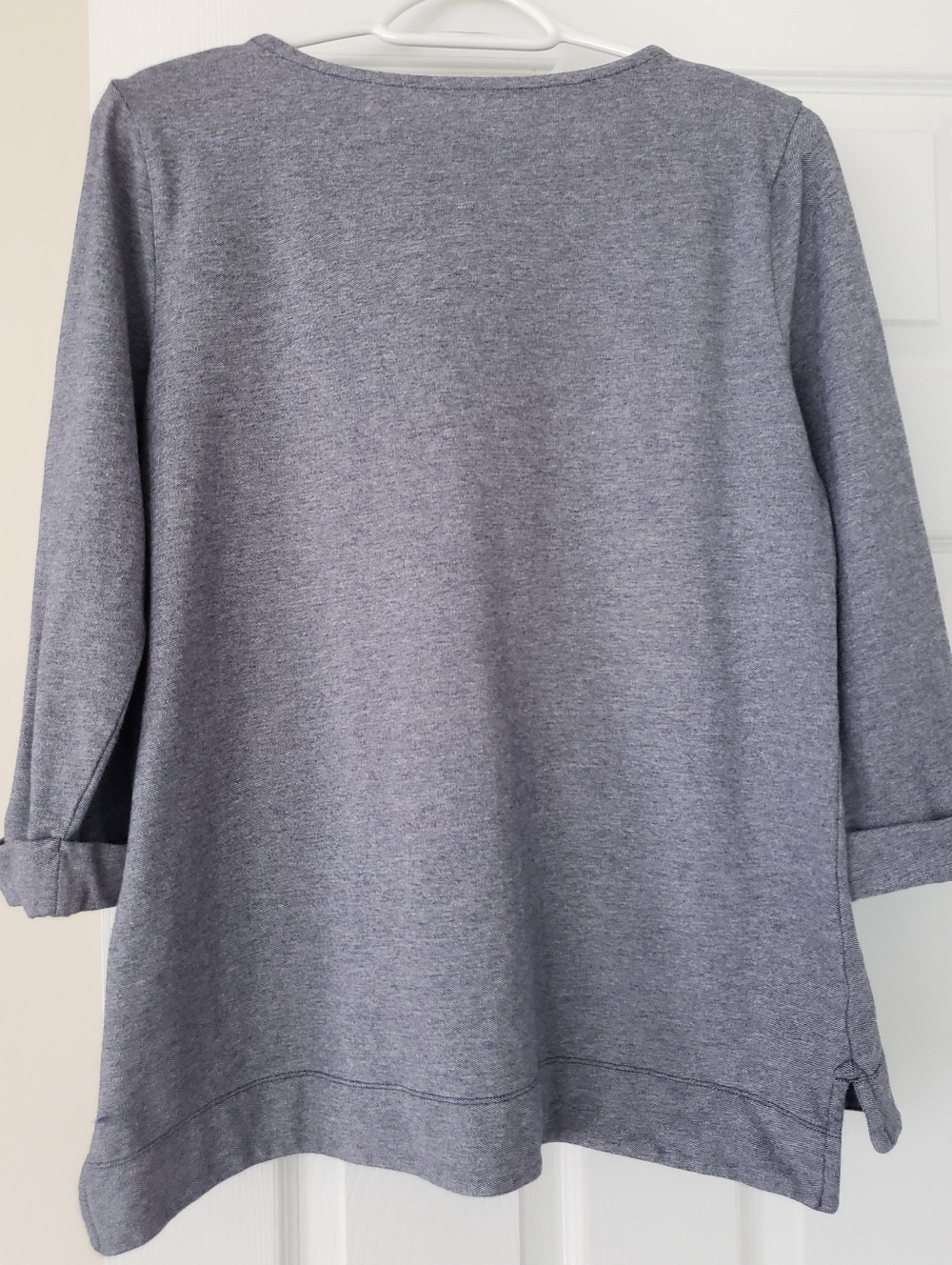 croft & barrow Gray Long-Sleeve Tunic Top